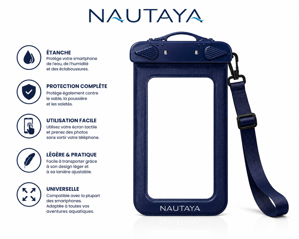 NAUTAYA CASE™ — Coque étanche pour smartphone