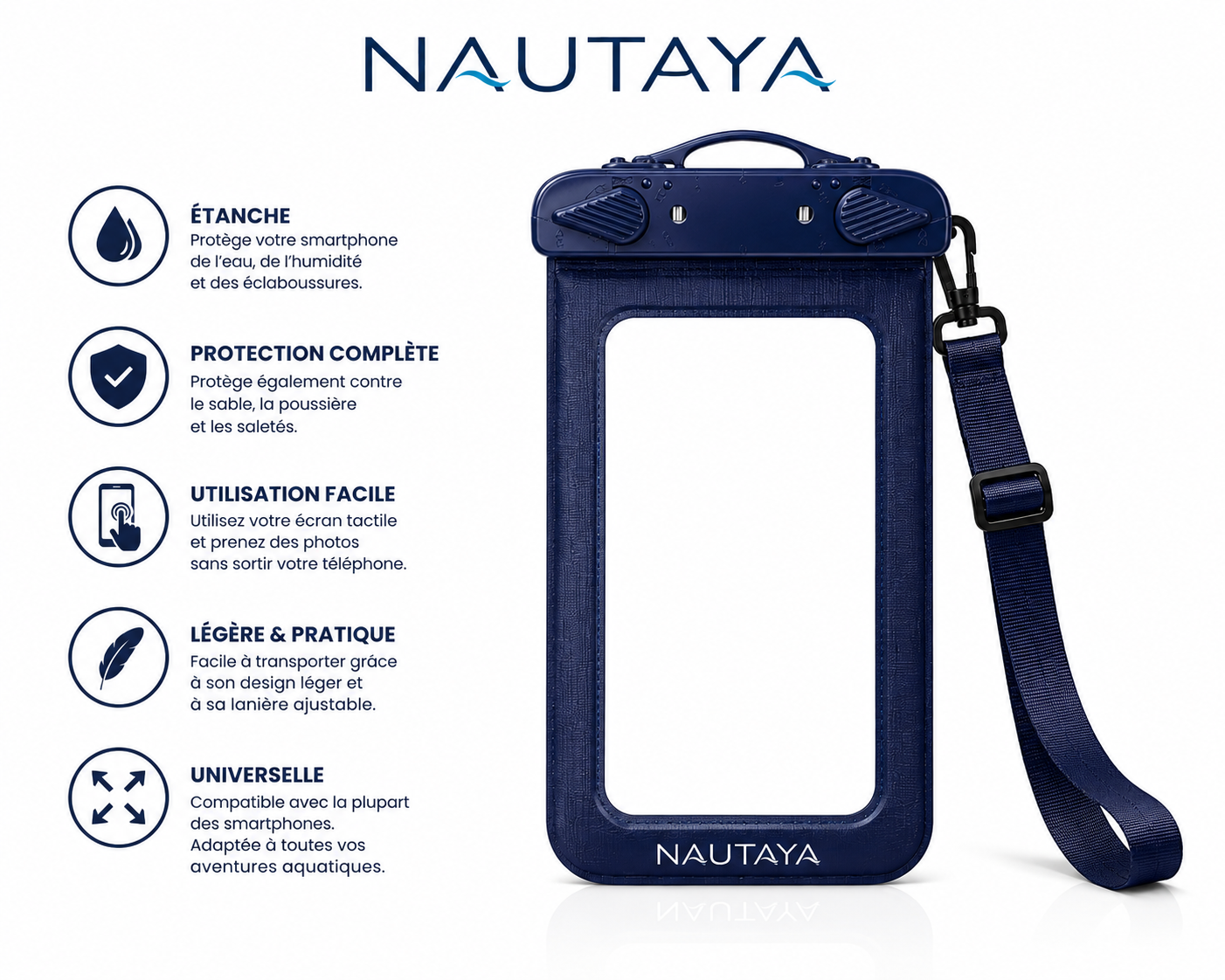 NAUTAYA CASE™ — Coque étanche pour smartphone